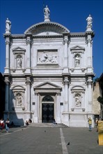 Italie, venise, place, eglise san rocco, baroque,
