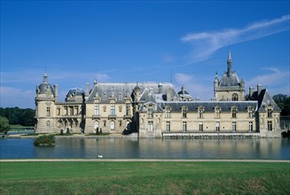 France, region picardie, oise, chantilly, chateau, monument historique, conde, jardin, eau, musee,