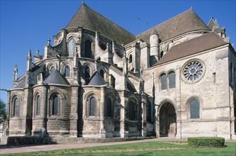 France, region picardie, oise, noyon, chevet de la cathedrale