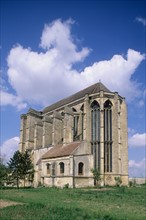 France, region picardie, oise, valois, village de saint martin aux bois, eglise abbatiale, edifice religieux,
