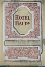 France, Haute Normandie, eure, vallee de la seine, giverny, ancien hotel baudy, restaurant, auberge, claude monet, impressionnistes, peinture, facade sur rue,