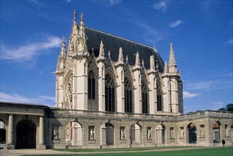 France, ile de france, val de marne, vincennes, chateau de vincennes, monument historique, sainte chapelle, art gothique, galerie,