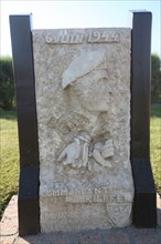 France, Basse Normandie, calvados, plages du debarquement, ouistreham riva bella, monument, memorial 4e commando, stele commandant philippe kieffer, debarquement, 2e guerre mondiale,