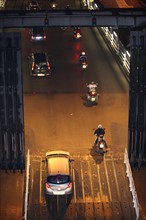 France, Haute Normandie / angleterre, seine maritime, le havre / portsmouth, traversee trans manche, a bord du ferry boat, norman voyager, navigation, nuit, debarquement des vehicules a portsmouth,