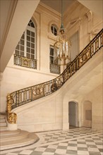 France, ile de france, yvelines, versailles, chateau de versailles, petit trianon, grand escalier,