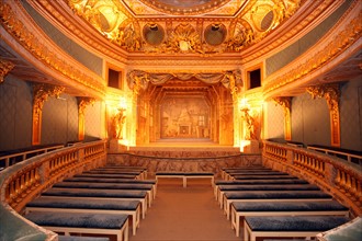 France, ile de france, yvelines, versailles, chateau de versailles, petit trianon, theatre de la reine, les coulisses, salle