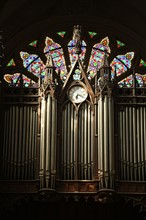 France, ile de france, paris 7e, place las cases, eglise sainte clotilde, religion catholique, buffet d'orgue,