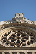 France, ile de france, paris 9e arrondissement, grande synagogue de paris, 44 rue de la victoire, religion, judaisme, detail facade,