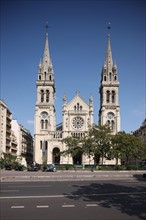 France, ile de france, paris 11e arrondissement, 71 boulevard voltaire, eglise saint ambroise, religion catholique, detail facade,