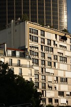 France, paris 14e arrondissement, rue poinsot, immeuble, tour montparnasse,