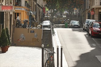 France, Street with varied height