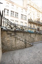 France, Ile de France, paris 5e arrondissement, rue jean de beauvais, denivellation, escaliers, rue sur plusieurs niveaux,
