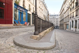 France, Ile de France, paris 5e arrondissement, rue malebranche, difference de niveaux,