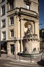 France, Ile de France, paris 5e arrondissement, rue linne, fontaine cuvier,