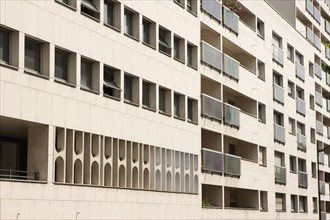 France, Ile de France, paris, 13e arrondissement, rue eugene oudine, sequences stylistiques, facades,