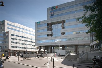 France, Ile de France, paris 15e arrondissement, boulevard pasteur rue du cotentin, angle vide devant la gare de vaugirard,