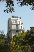 France, Ile de France, paris 16e arrondissement, 52-54 avenue d'iena, silhouettes d'immeubles,