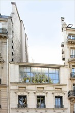 France, Small building with glass roof