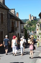 france, region midi pyrenees, aveyron, najac, village sauvegarde, chateau, forteresse, moyen age, vieilles pierres, patrimoine, histoire, touristes,