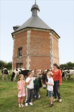 France, Haute Normandie, eure, saint jean de la lecqueraye, ferme du louvet, glaces a la ferme, bienvenue a la ferme, ane de l'association elisane,