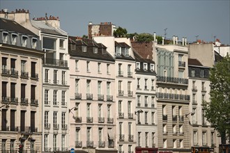 France, paris, quai des grands augustins, bord de seine, immeubles, batiments,