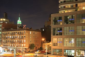 usa, etat de New York, New York City, Manhattan, tours, depuis la voie verte, 21e rue, empire state building,