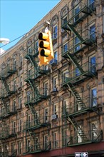 usa, state of New York, NYC, Manhattan, Greenwich Village, facade, escaliers,