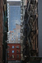usa, state of New York, NYC, Manhattan, Soho, escaliers,