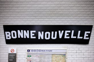 Station de métro Bonne Nouvelle à Paris
