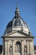 France, ile de france, paris 5e arrondissement, bd saint michel, universite de la sorbonne, chapelle, dome, sculptures.
Date : 2011-2012