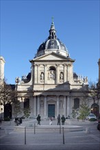 France, ile de france, paris 5e arrondissement, bd saint michel, universite de la sorbonne, chapelle, place.
Date : 2011-2012