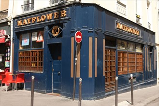 France, ile de france, paris 5e arrondissement, 39 rue descartes, pub, bar, le mayflower.
Date : 2011-2012