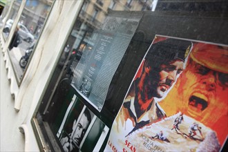 France, ile de france, paris 5e arrondissement, 51 rue des ecoles, cinema le champo, films, cinephilie, facade art deco.
Date : 2011-2012