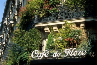France, ile de france, paris 6e, saint germain des pres, cafe de flore, boulevard saint germain.
Date : 2011-2012