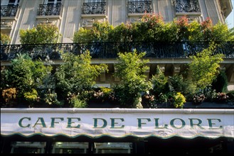 France, ile de france, paris 6e, saint germain des pres, cafe de flore, boulevard saint germain.
Date : 2011-2012