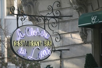 Paris 6e, boulevard du montparnasse, la closerie des lilas
Date : 2011-2012