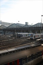 France, ile de france, paris 8e arrondissement, gare saint lazare, train, voies ferrees, sncf, rail,  place de l'europe

Date : 2011-2012