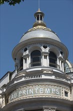 France, ile de france, paris, 9e arrondissement, boulevard haussmann, printemps, grand magasin, dome

Date : 2011-2012