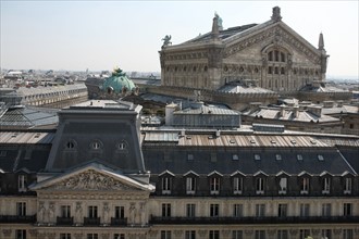 France, ile de france, paris 10e, 40 boulevard haussmann, galeries lafayette, terrasse, vue sur l'opera garnier, panorama

Date : 2011-2012