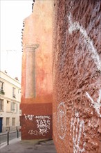 France, ile de france, paris 10e arrondissement, rue legouve, angle avec la rue lucien sampaix, pignons, delaisses

Date : 2011-2012