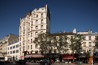 France, ile de france, paris 10e arrondissement, 225 rue lafayette, hauts inattendus, elevation, immeuble, louis blanc

Date : 2011-2012