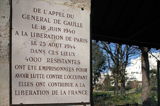 France, ile de france, paris 11e arrondissement, square de la petite roquette, guerites, jardin, resistance

Date : 2011-2012
