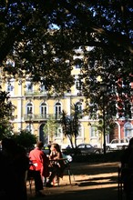 portugal, lisbonne, lisboa, signes de ville, principe real, arbres et circulation
Date : septembre 2011