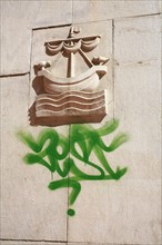 portugal, lisbonne, lisboa, signes de ville , bairro alto, place, detail quartier, signes de ville, graffiti, street art
Date : septembre 2011