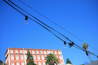 portugal, lisbonne, lisboa, signes de ville , bairro alto, place, detail quartier, guirlande lumineuse
Date : septembre 2011