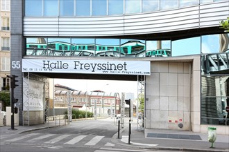 France, ile de france, paris, 13e arrondissement , 55 boulevard vincent auriol, entree de la halle freyssinet,


Date : 2011-2012