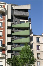 Immeuble 158 avenue d'italie, Paris, 13e arrondissement.
Architecte : Mathilde Bourdeau
Construit en 1988


Date : 2011-2012
