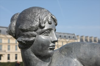 France, ile de france, paris 1er arrondissement, jardin des tuileries, sculptures d'aristide maillol, air,