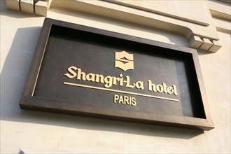 France, ile de france, paris 16e arrondissement, avenue d'iena, hotel shangri la,