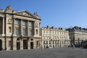 france, region ile de france, paris 8e arrondissement, place de la concorde, hotel de la marine, ancien ministere, hotel particulier, fronton du pavillon est, cote rue saint florentin, hotel de saint ...